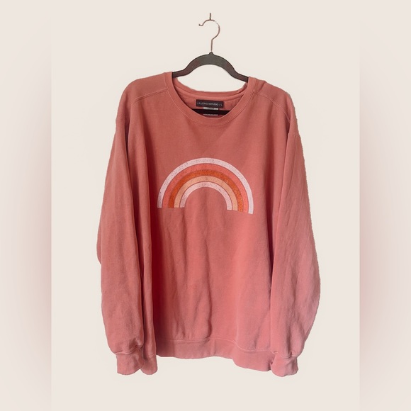 Oversized Rainbow Sweatshirt - Picture 2 of 3